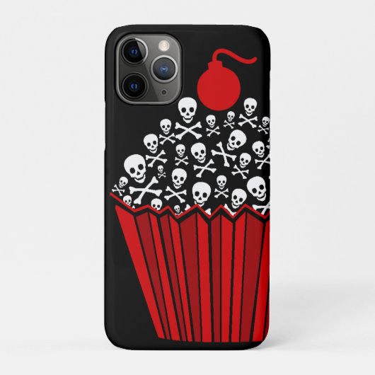 Skull Cupcake Case-Mate iPhone Hülle (Rückseite)