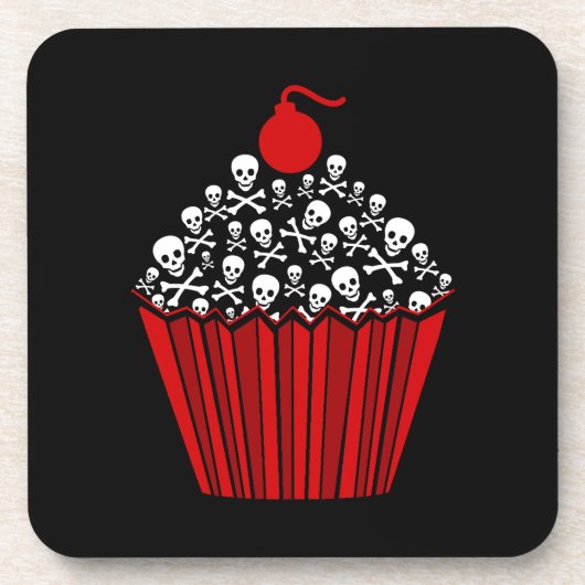 Skull Cupcake Cork Untersetzer Set (Vorderseite)