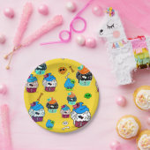 Skull Cupcake Fashion Schädel Pappteller (Party)