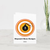 Skull Cupcake Karte (Rückseite)