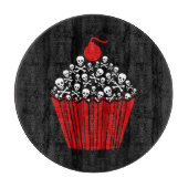 Skull Cupcake Schneidebrett (Vorderseite)