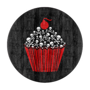 Skull Cupcake Schneidebrett