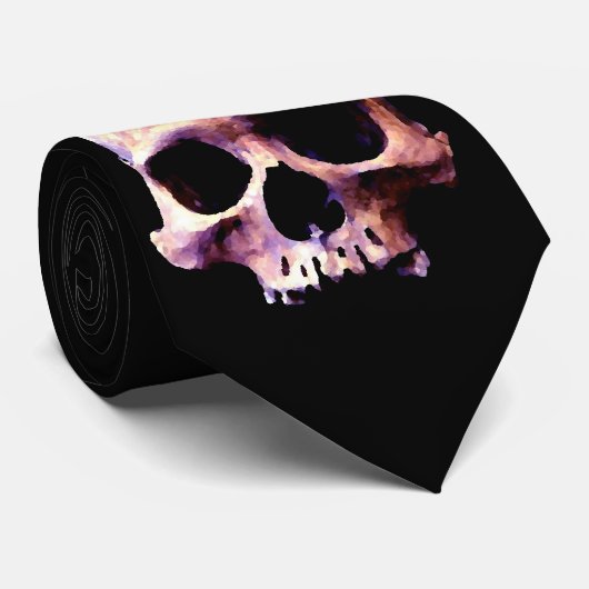 Skull Custom Krawatte (Gerollt)
