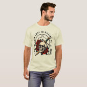 Skull Dagger Rose T-Shirt - Liebe tut weh (Vorne ganz)