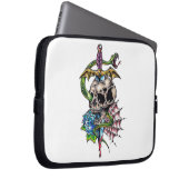 Skull & Dagger Tattoo Laptopschutzhülle (Vorne Rechts)