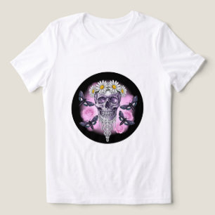 Skull Daisy Queen T-Shirt 💀 🌼 Tri-Blend Shirt