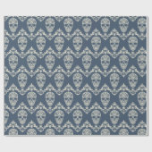 Skull Damask Geschenkpapier (Flach)