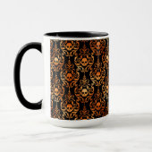 Skull Damask Halloween Tasse (Links)