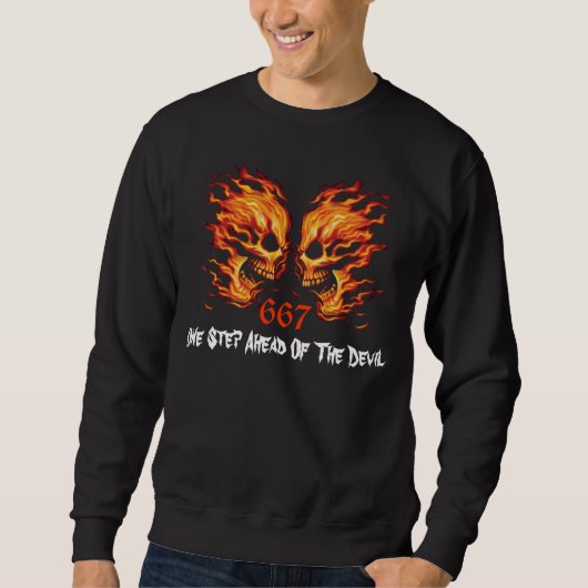 Skull - Death Head - Devil Sweatshirt (Vorderseite)