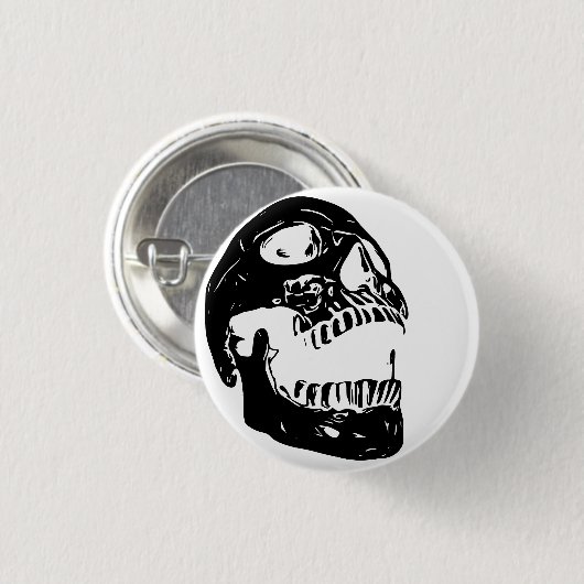 Skull - der Schrei Button (Vorne & Hinten)