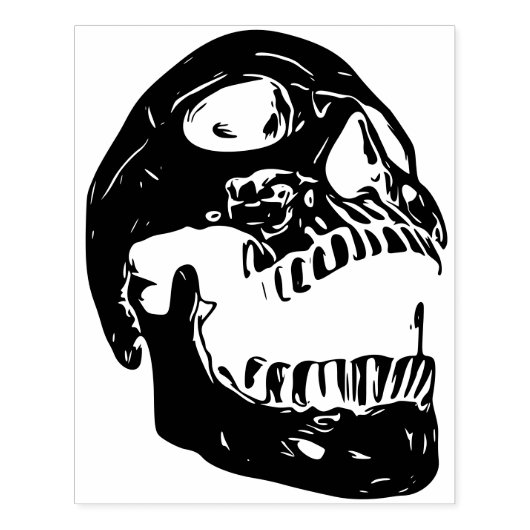 Skull - der Schrei Gummistempel (Prägung)