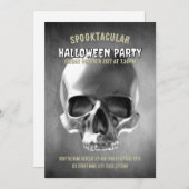 Skull design. Black and white Einladung (Vorne/Hinten)