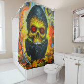 Skull-Design Duschvorhang (Beispiel)