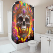 Skull-Design Duschvorhang (Beispiel)