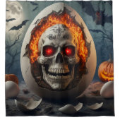 Skull-Design Duschvorhang (Vorderseite)