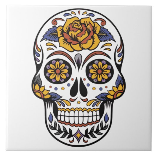 Skull-Design Fliese (Vorderseite)