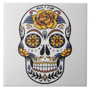 Skull-Design Fliese
