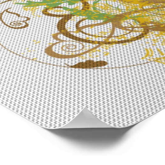 Skull Design Poster (Ecke)