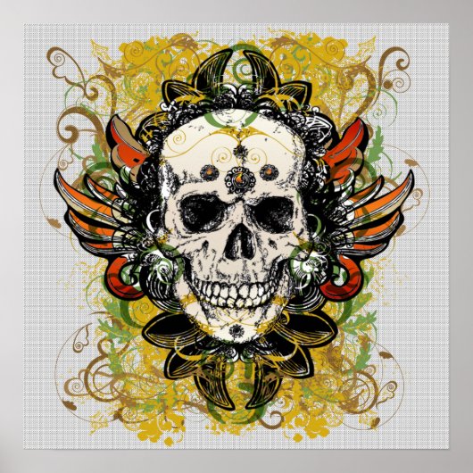 Skull Design Poster (Vorne)