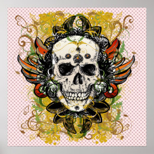 Skull-Design Poster