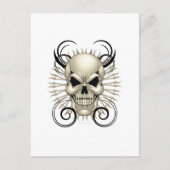 Skull-Design Postkarte (Vorderseite)