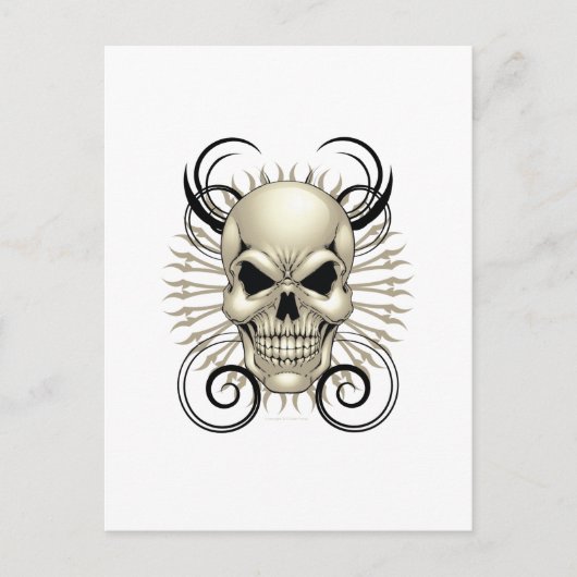 Skull-Design Postkarte (Vorderseite)