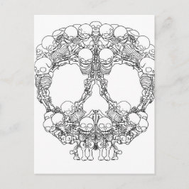 Skull Design - Pyramide der Schädel Postkarte