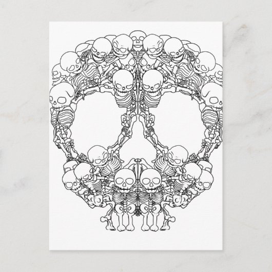 Skull Design - Pyramide der Schädel Postkarte (Vorderseite)