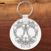 Skull Design - Pyramide der Schädel Schlüsselanhänger (Vorderseite)