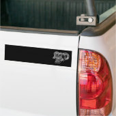 Skull Devil Kopf Schwarzweiß Design Autoaufkleber (Auf Lkw)