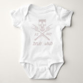 Skull Devil Minecarft Baby Strampler (Vorderseite)