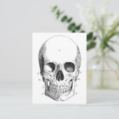 Skull-Diagramm Postkarte (Stehend Vorderseite)