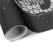 Skull Diamond mit Weihnachtsmannmütze Christmas Pa Geschenkpapier (Rolleneckpunkt)