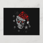 Skull Diamond Santa Hat Ohrts Christmas Pajama Xma Postkarte<br><div class="desc">Weihnachten für Shirts,  lustige Weihnachtsmänner,  lustige Weihnachtsgeschenke Shirt-Kinder,  lustiges Erntedank Geschenk Shirt,  Erntedank für Shirt Männer,  Erntedank T - Shirt Frauen</div>