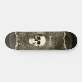 Skull Distressed Gothic Personalisiert Skateboard (Horizontal)