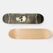 Skull Distressed Gothic Personalisiert Skateboard (Horizontal)