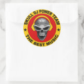 Skull DJ Sticker (Tasche)