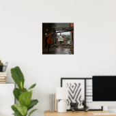 Skull Doll Heilung Bass Hexy AI Art Matt Value Poster (Heimbüro)