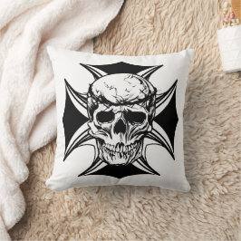 Skull-Dorn-Krone-Kunst Kissen