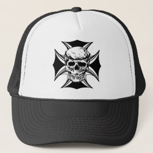 Skull-Dorn-Krone-Kunst Truckerkappe