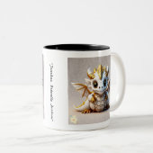 "Skull Dragon Design" Zweifarbige Tasse (VorderseiteRechts)