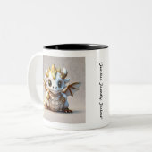 "Skull Dragon Design" Zweifarbige Tasse (Vorderseite Links)