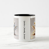 "Skull Dragon Design" Zweifarbige Tasse (Mittel)
