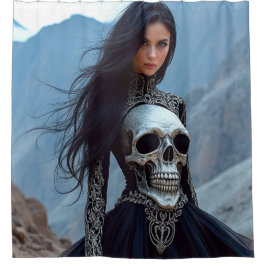 Skull Dress Duschvorhang