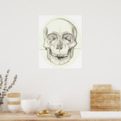 Skull-Druck Poster (Küche)
