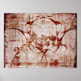 Skull Duggery Gothic Art Poster