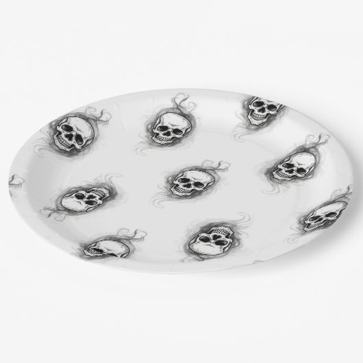 "Skull-Duggery" Pappteller (Schrägansicht)