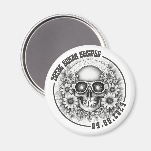 Skull Eclipse Magnet (Vorderseite/Rückseite)