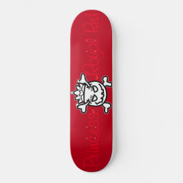 Skull Egg on Royal Red Skateboard