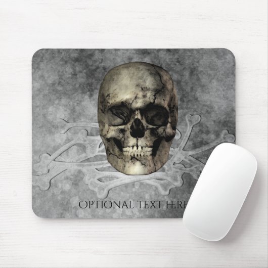 Skull & ein Haufen Knochen Halloween Gothic Mousepad (Mit Mouse)